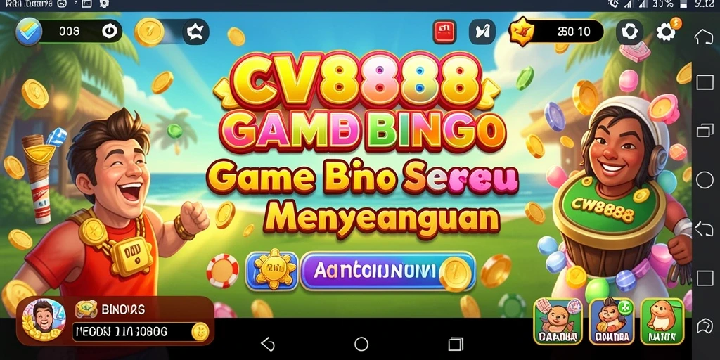 Screenshot gameplay CW8888 menampilkan suasana seru permainan Bingo.