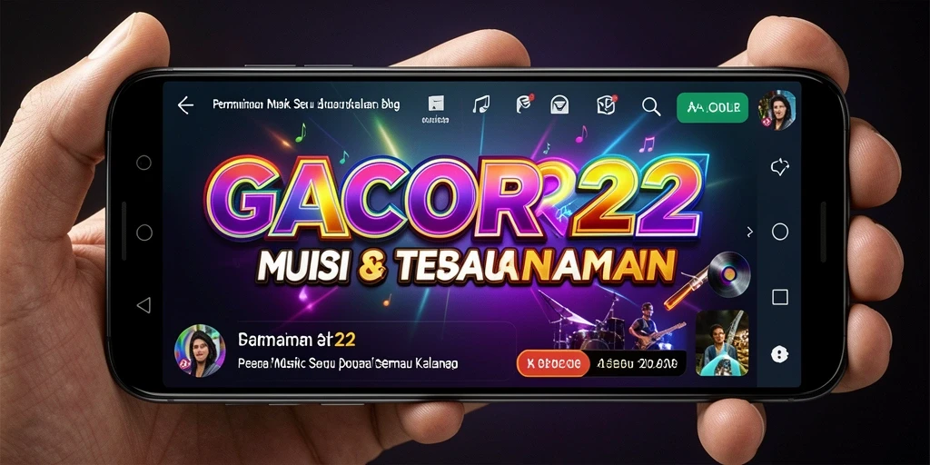 Tampilan gameplay yang menyenangkan di GACOR22 dengan berbagai lagu.