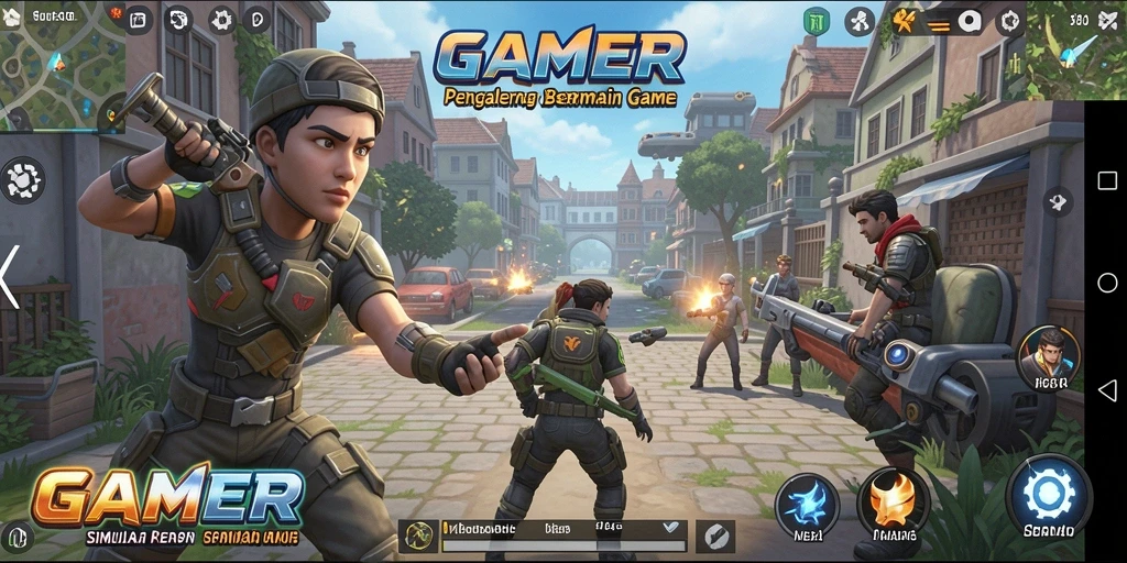 Screenshot GAMERP menampilkan aksi seru dalam gameplay Simulation.