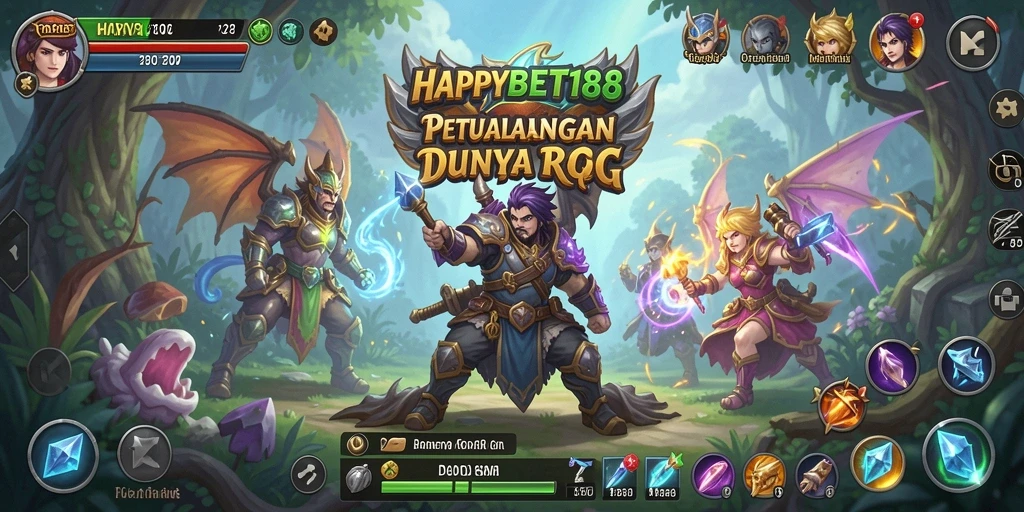 Tampilan gameplay RPG yang mendebarkan dan penuh aksi.