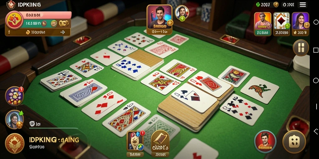 Tampilan screenshot IDPKING yang menampilkan keseruan permainan Gaple.