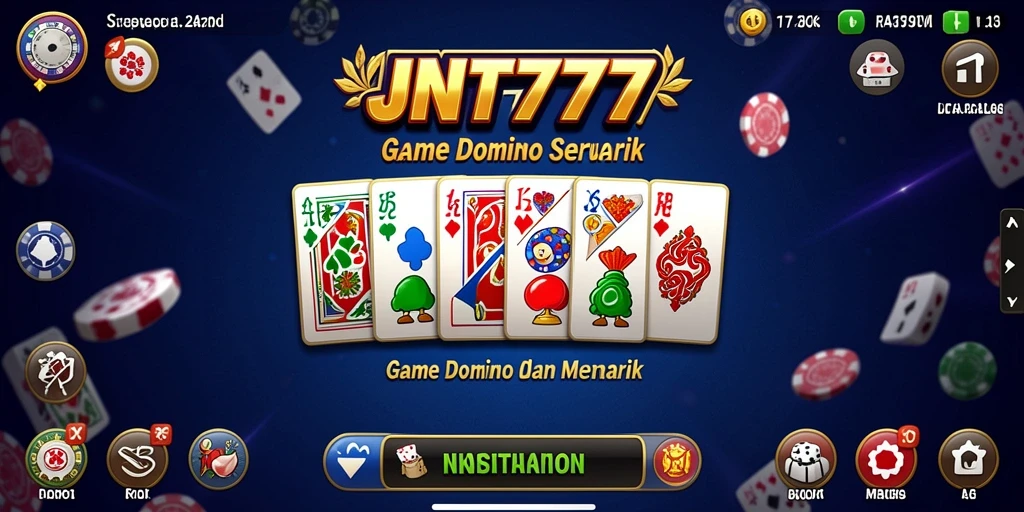 Tampilan gameplay JNT777 yang menarik dan menantang di dalam permainan Domino.