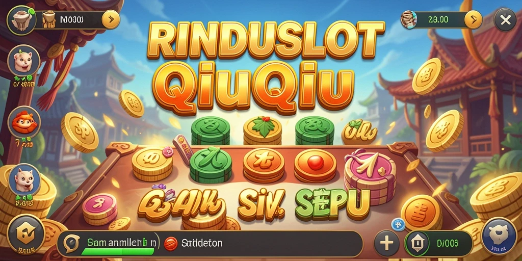 Tampilan menarik dari gameplay QiuQiu RINDUSLOT.