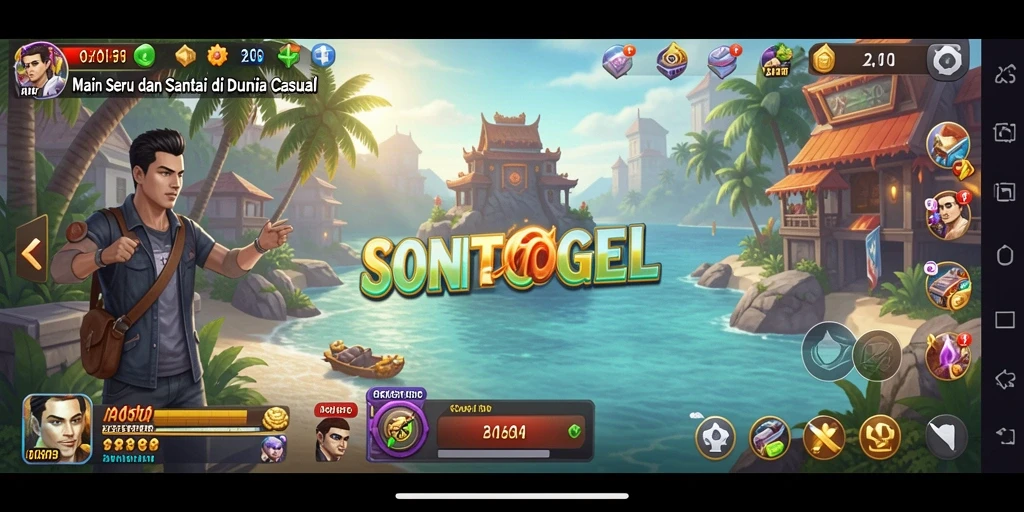 Tangkapan layar utama dari gameplay seru SONTOGEL.
