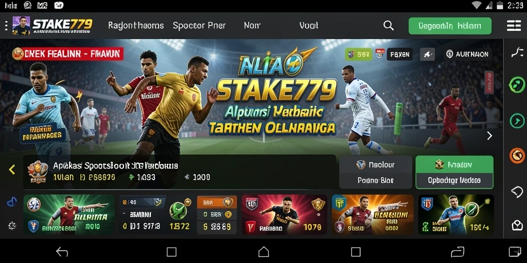 Tangkapan layar gameplay STAKE779 yang menarik di dunia taruhan olahraga.